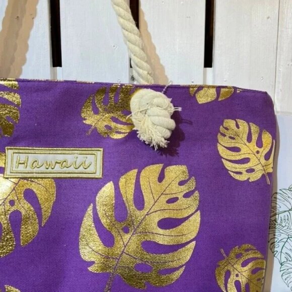 HAWAII • Island Sense Hawaiian Beach Tote Travel Bag - Picture 5 of 8